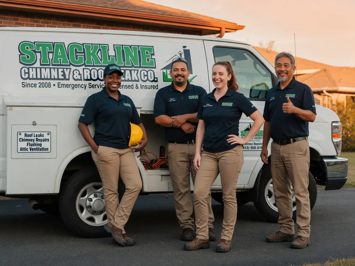 Chimney flashing repair company in Belmont, CA